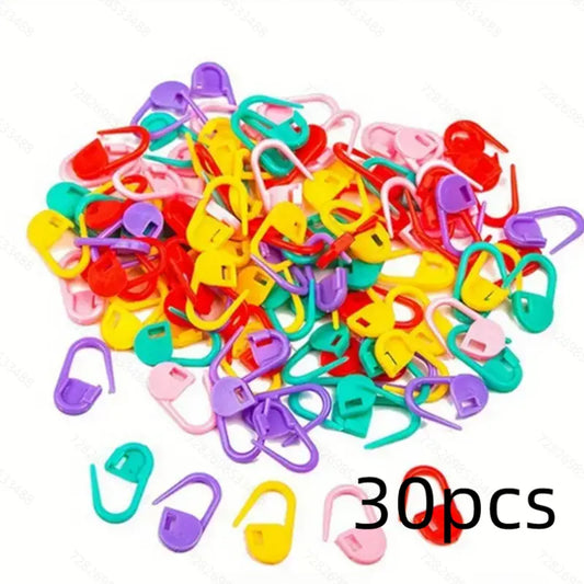 Lot de Marqueurs de Mailles Colorés en Plastique – Accessoires Pratiques pour Tricot et Crochet