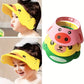 Visière de Bain Bébé Ajustable en Silicone – Accessoire Douche et Shampoing Anti-Eau avec Motif Animal Mignon