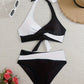 Bikini Femme Taille Haute 2 Pièces – Maillot de Bain Croisé à Nouer, Look Élégant et Confort Plage