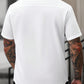 Chemise Homme Blanche Décontractée à Manches Courtes