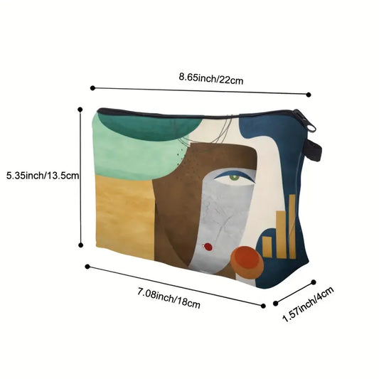 Trousse de maquillage design artistique  Pochette cosmétique originale et élégante