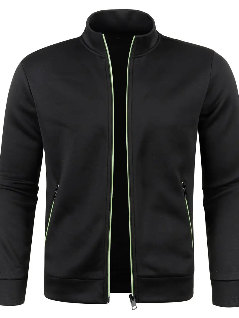 Veste Zippée Homme Polaire Légère – Gilet Chaud à Col Montant pour l’Hiver
