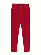 Jean Femme Taille Haute – Coupe Skinny & Boutons Métalliques