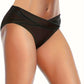 Bas de maillot de bain taille haute croisée – Coupe galbante et effet ventre plat, coloris éclatant