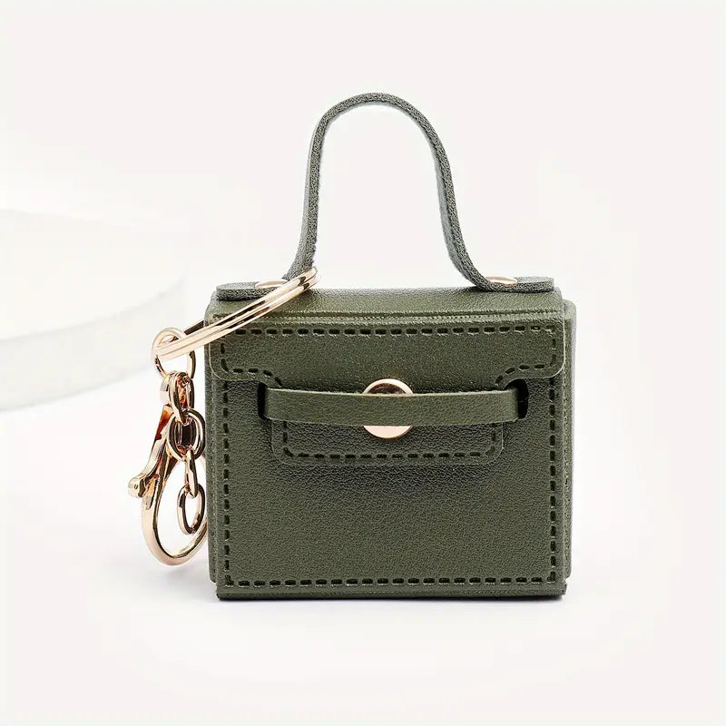 Porte-clés sac à main miniature rose – Breloque élégante et tendance pour femme