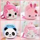 Sac à dos enfant en peluche animaux mignons – Panda, lapin et chat kawaii pour maternelle