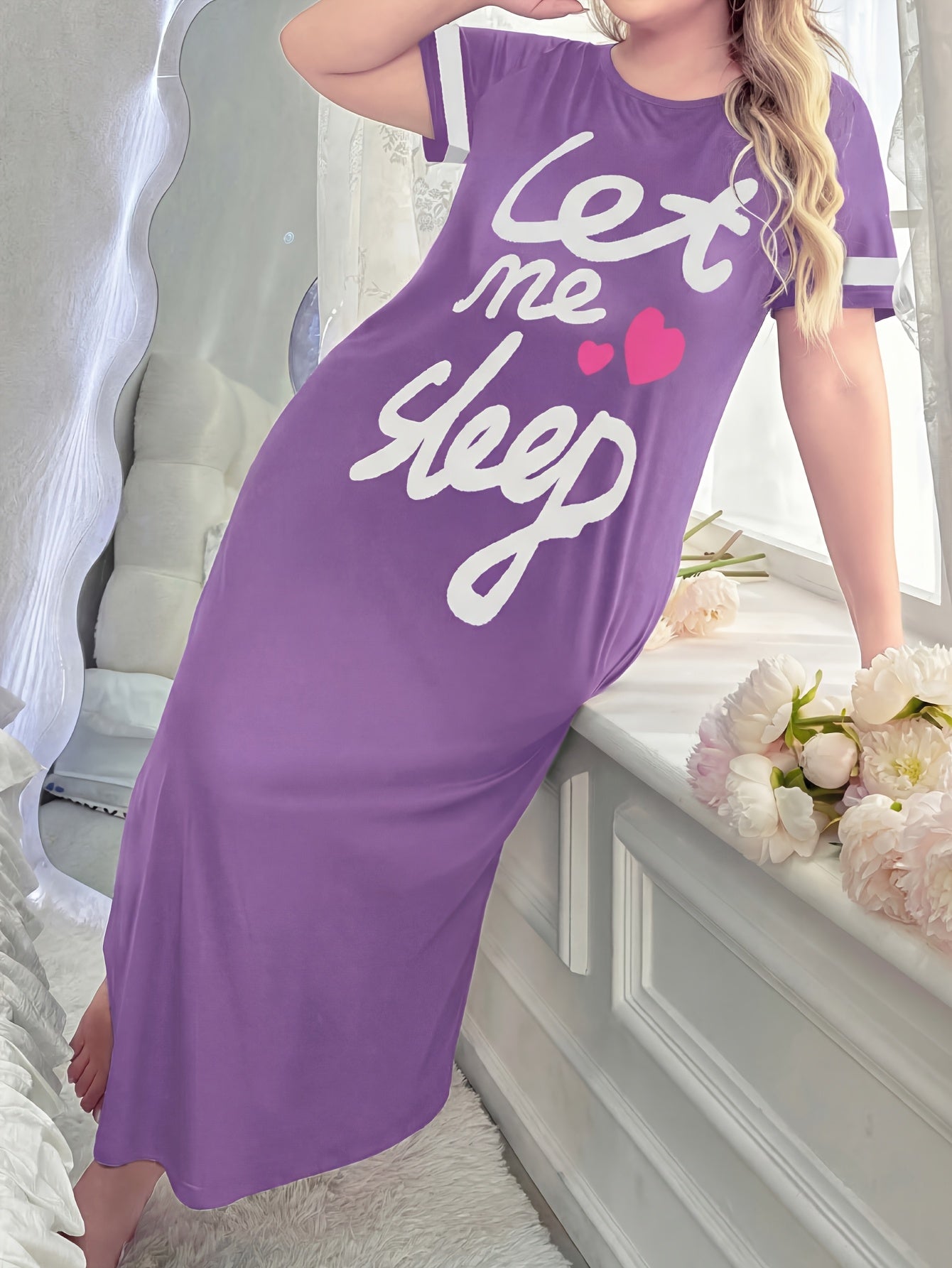 Robe longue de nuit pour femmes grandes tailles