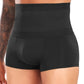 Boxer Homme Amincissant Taille Haute Noir - Compression Ciblée Abdomen et lissage Silhouette Discret
