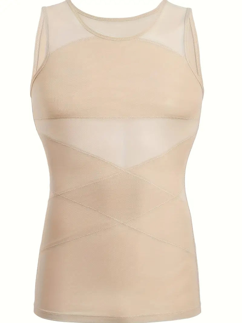 Débardeur Gainant Homme Invisible, coloris Beige clair