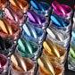 Vernis en Poudre Effet Chrome Miroir – 24 Couleurs Éclatantes pour Ongles Nail Art, Manucure Brillante et Longue Tenue