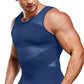 Débardeur Gainant Homme Invisible – Sous-Vêtement Sculptant Ultra-Confort pour Ventre Plat et Dos Redressé