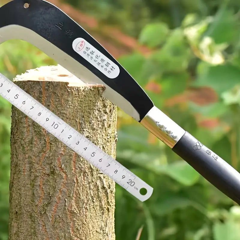 Serpe de Jardin en Acier Trempé – Outil de Coupe Manuel pour Branches, Arbustes et Bois