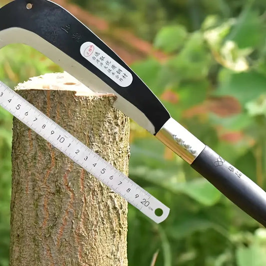 Serpe de Jardin en Acier Trempé – Outil de Coupe Manuel pour Branches, Arbustes et Bois