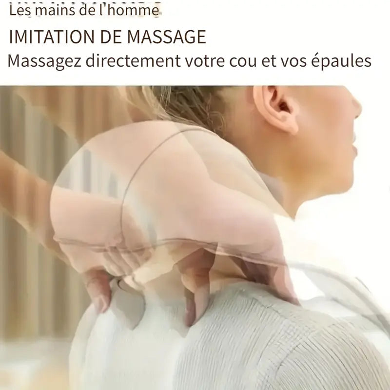Masseur Électrique Shiatsu Épaules et Cou – Chauffant, Relaxation Profonde à Domicile