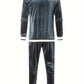 Ensemble de survêtement en velours pour homme