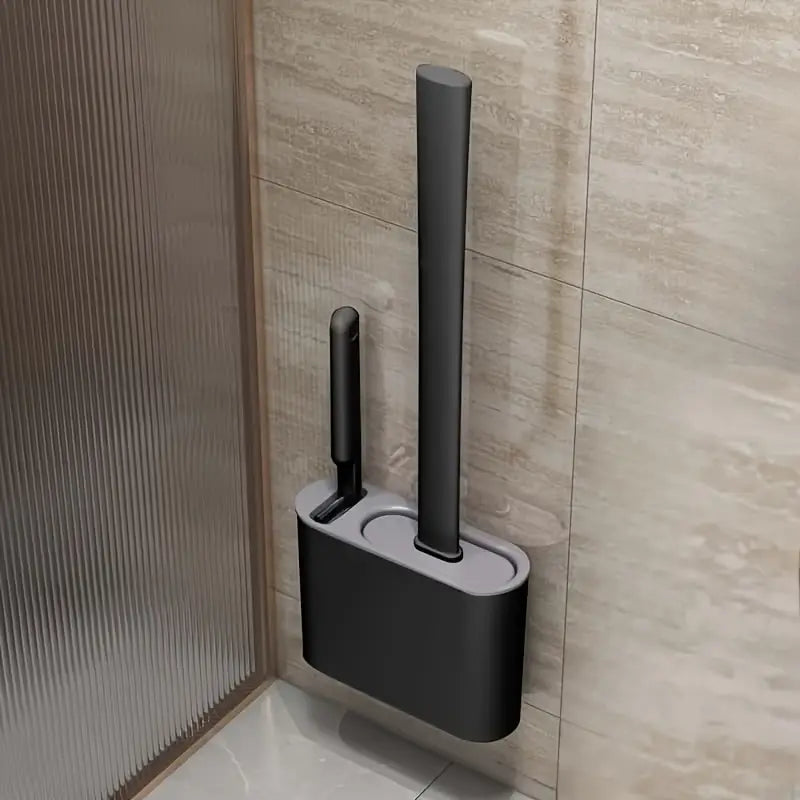 Brosse WC en Silicone avec Support Mural – Outil de Nettoyage Hygiénique et Antibactérien pour Toilettes