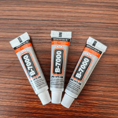 Colle B-7000 Multifonction (5 x 3ml) – Adhésif Résistant pour Téléphone, Verre, Plastique, Bijoux et Bricolage