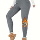 Legging Hiver Femme Doublé Polaire – Taille Haute Thermique & Anti-Froid