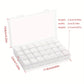 Boîte de Rangement Transparentes 28 Cases – Organiseur Plastique pour Perles, Strass et Petits Accessoires de Bijoux