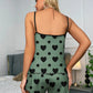 Pyjama Femme Deux Pièces à Bretelles – Sous-vêtements et Pyjamas Confortables avec Motif Cœur