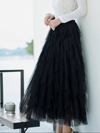 Jupe Tutu à Volants – Taille Élastique & Superposition de Tulle