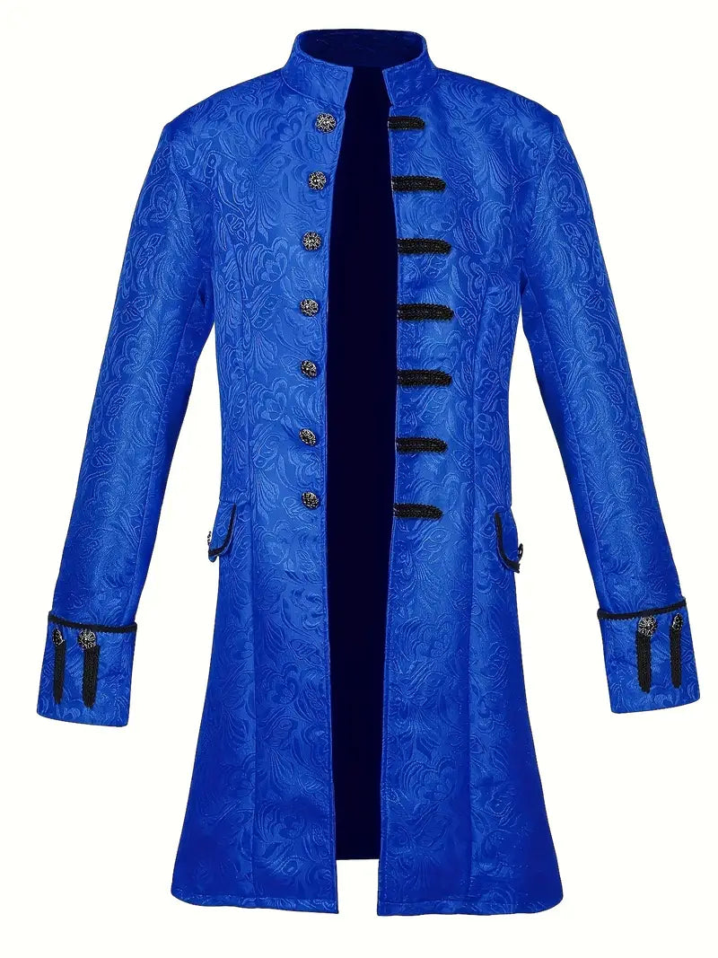 Manteau fantaisie homme gothique – Veste longue brocart style victorien et steampunk