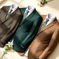 Costume 2 pièces uni pour homme grande taille