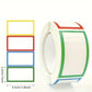Rouleau d’Étiquettes Adhésives Colorées – 500 Autocollants Rectangulaires 4,5 x 2,5 cm pour Organisation, Papeterie et Bricolage