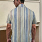 Chemise décontractée à rayures pour homme