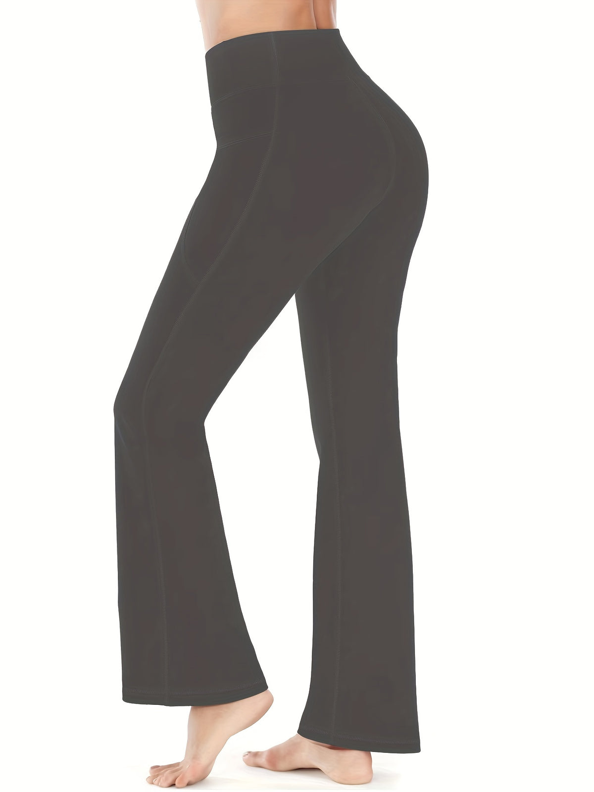 Pantalon évasé pour femme avec poches
