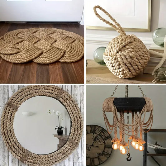 Corde en Jute Naturelle – Bobines et Rouleaux Multi-Tailles pour Emballage, Décoration et Bricolage
