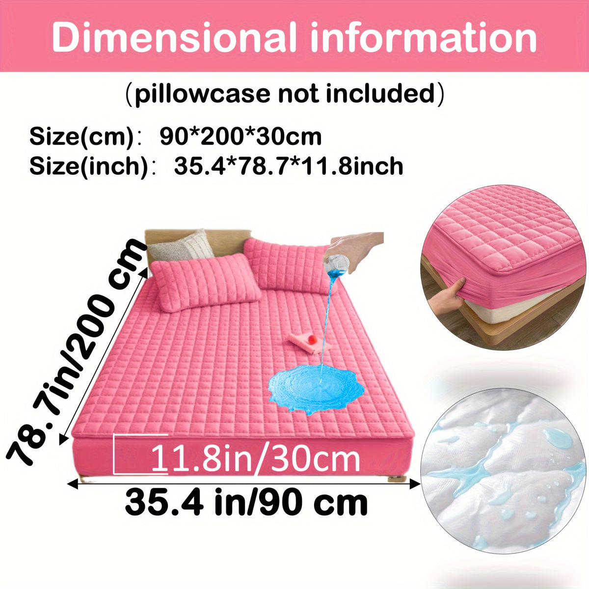 Protège-Matelas Matelassé Imperméable Grand Bonnet