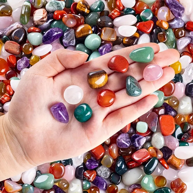 Pierres précieuses polies en vrac – Quartz, Améthyste, Aventurine et gemmes naturelles multicolores