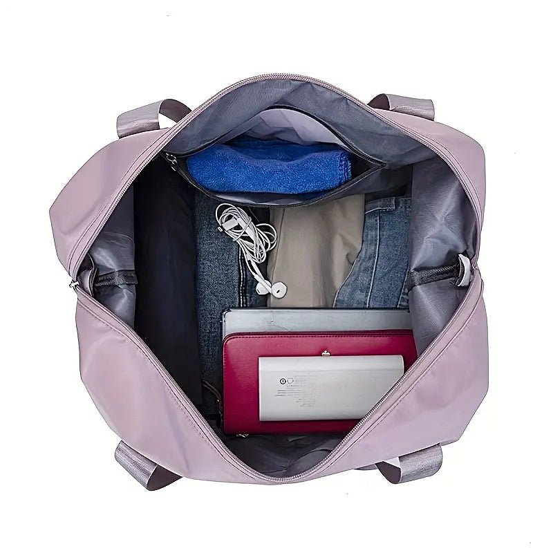 ac de voyage pliable rouge  Bagage léger, grande capacité et imperméable
