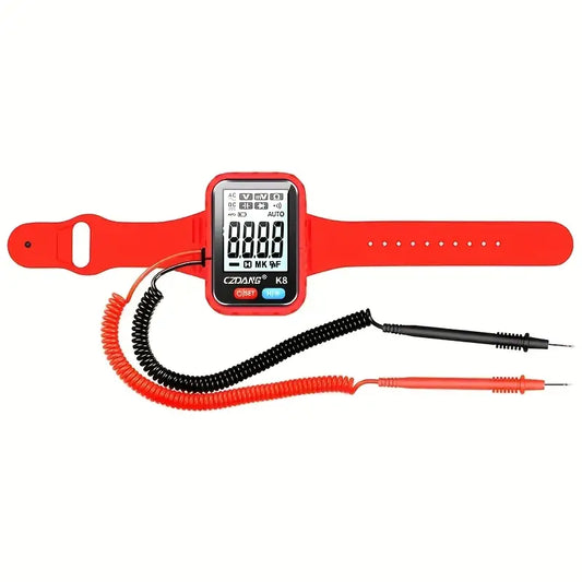 Multimètre Numérique Portable Bracelet – Testeur de Tension et Résistance avec Écran LCD