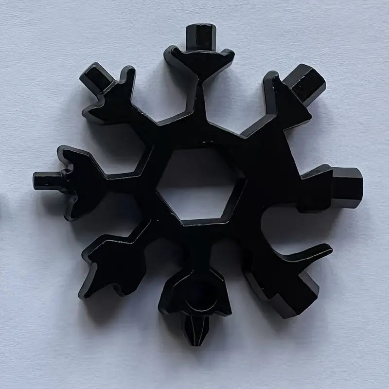 Outil Multifonction en Forme de Flocon – Clé 18 en 1 pour Bricolage et Outdoor