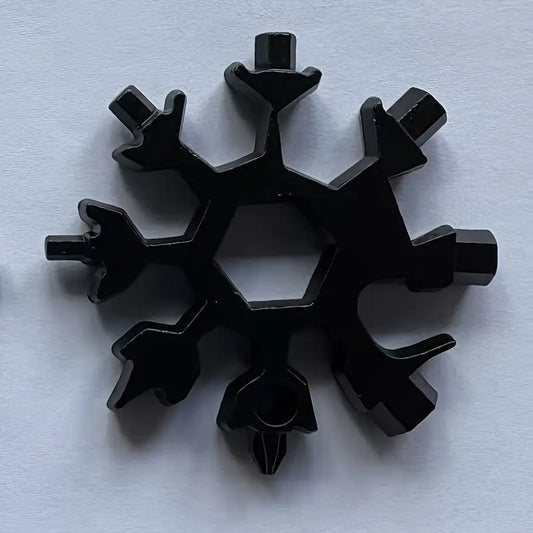Outil Multifonction en Forme de Flocon – Clé 18 en 1 pour Bricolage et Outdoor
