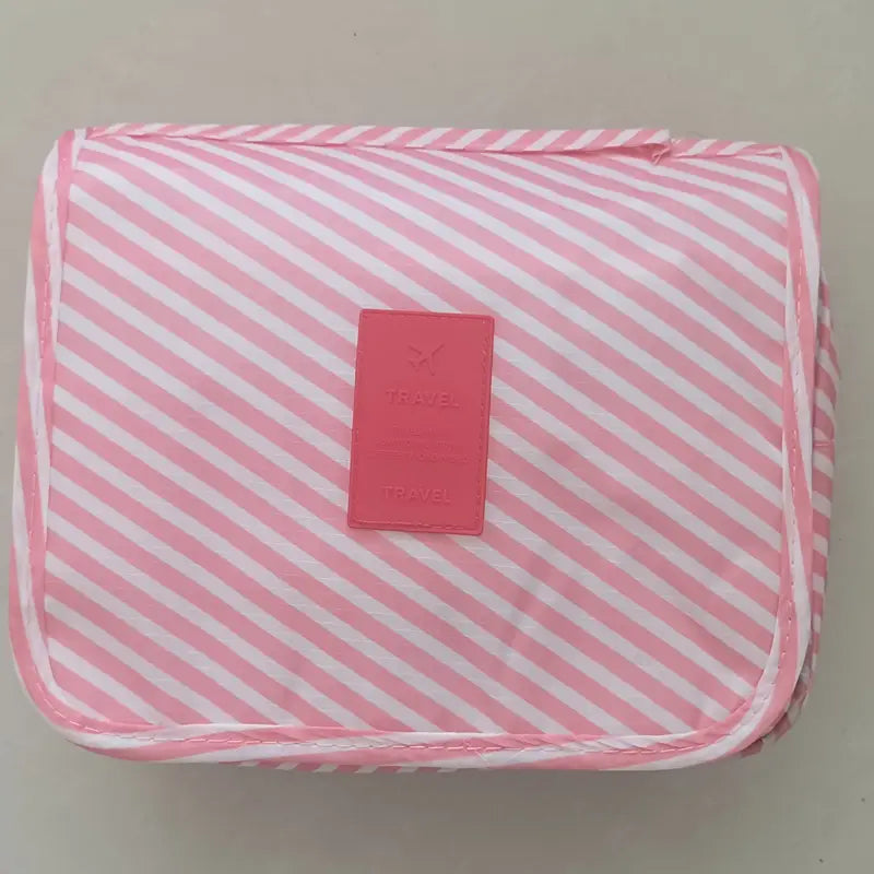 Trousse de maquillage voyage motifs smiley et cœurs  Pochette cosmétique imperméable et joyeuse