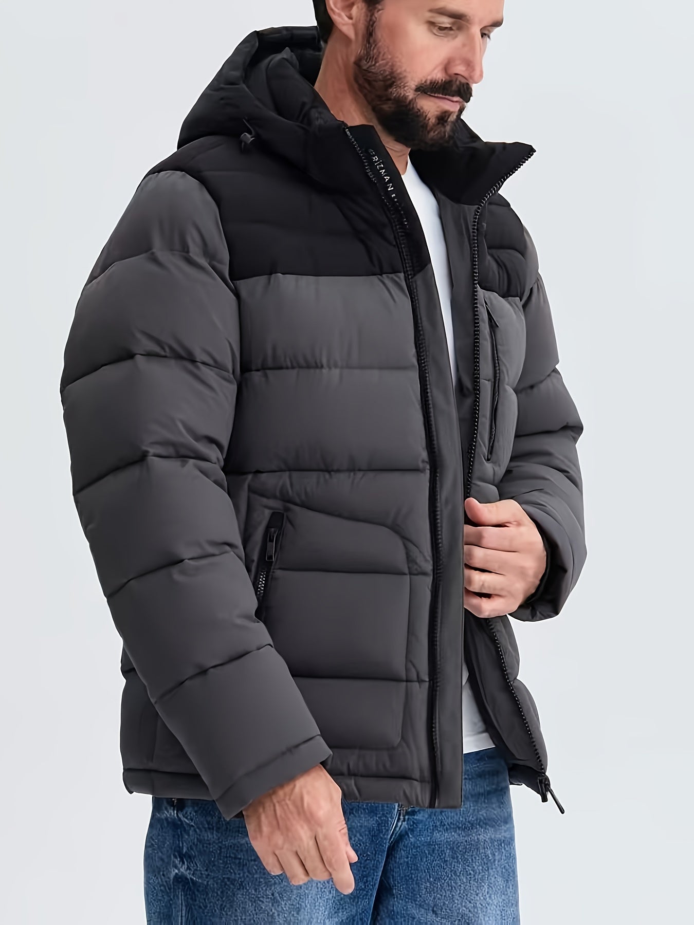 Veste à capuche grande taille pour homme