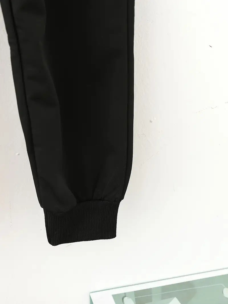 Ensemble Garçon Sweat à Capuche Imprimé Graphique + Pantalon Jogging – Tenue Décontractée Stylée