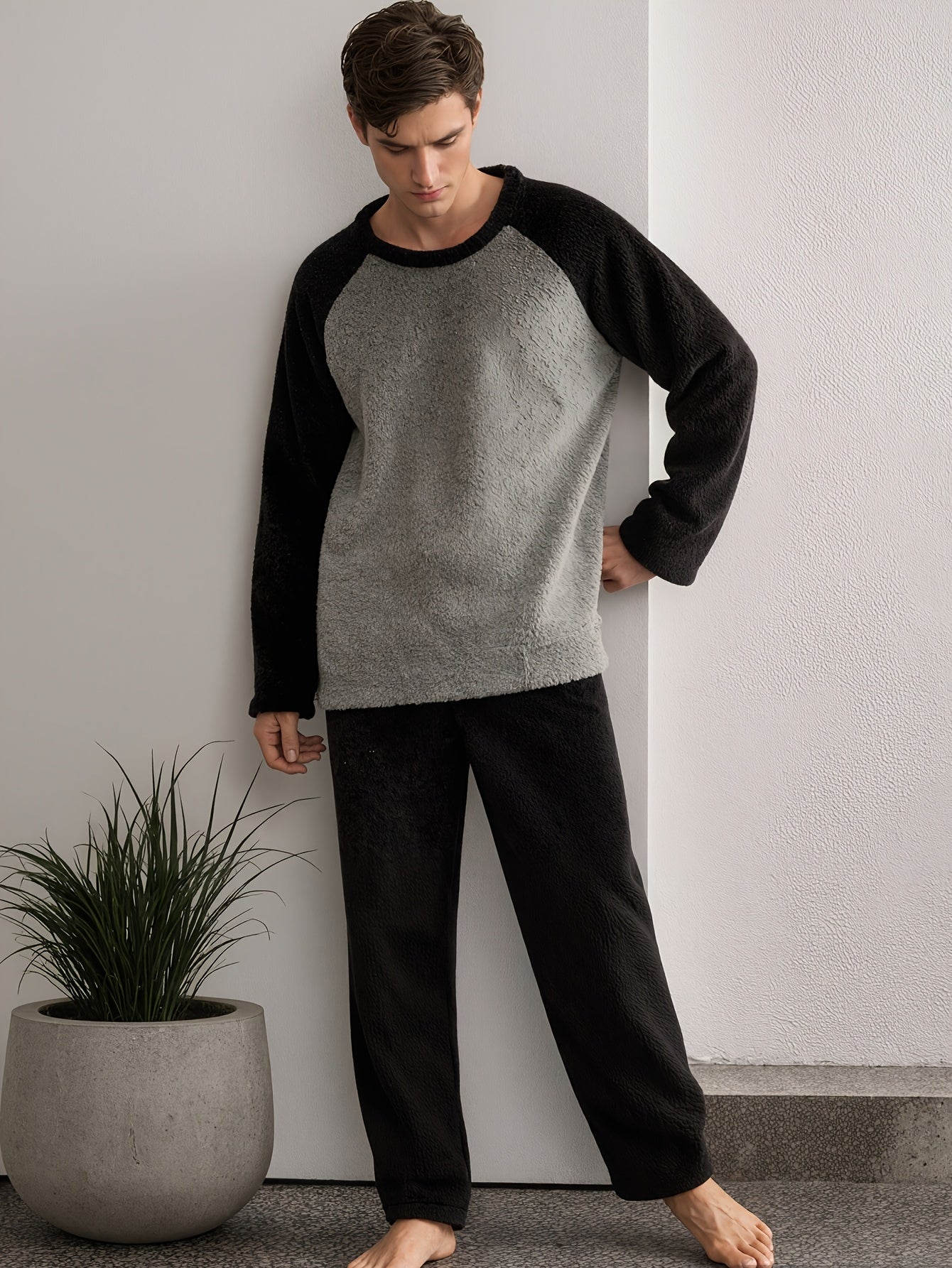 Pyjama d'automne/hiver pour homme