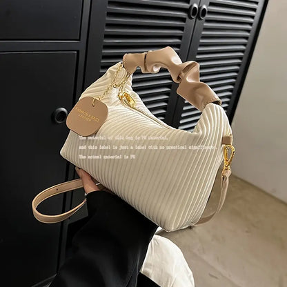 Sac pochette femme noir plissé – Sac de soirée élégant avec bandoulière réglable