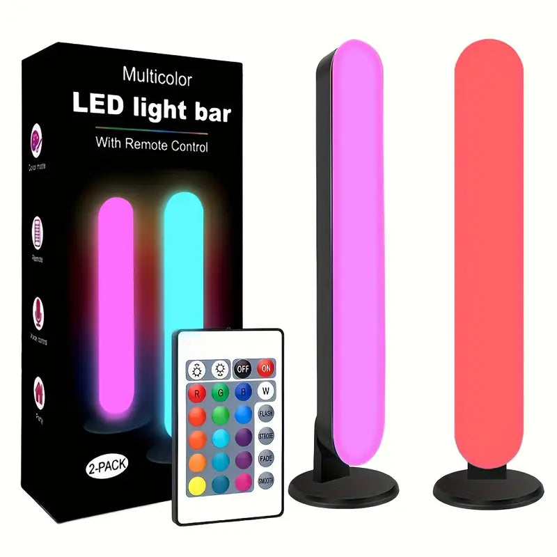 Lampe LED d’Ambiance RGB avec Télécommande – Éclairage Décoratif Multicolore pour Salon, Chambre et Fêtes