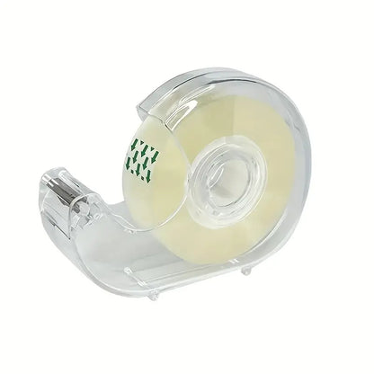 Rouleau de ruban adhésif transparent avec dévidoir – Idéal pour bureau, école et emballage cadeau