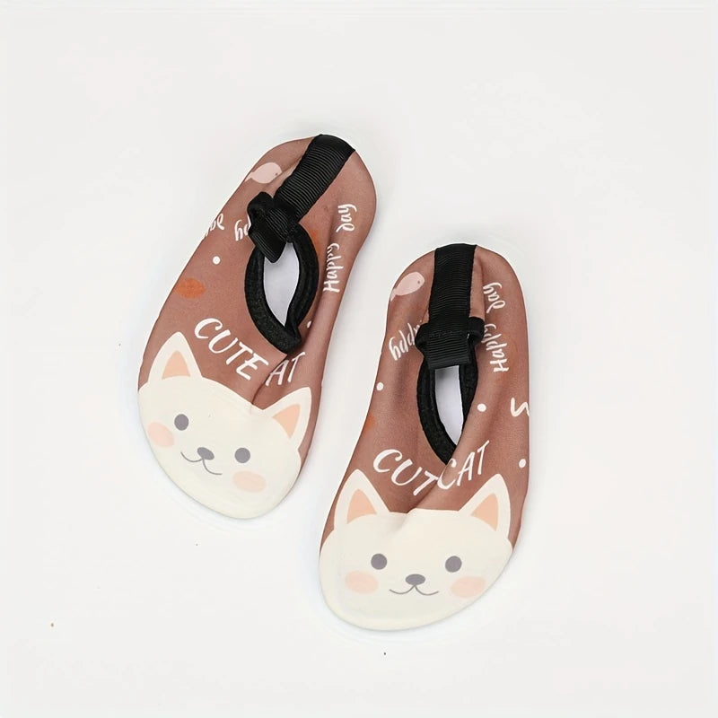 Chaussures Aquatiques Enfant Antidérapantes – Motif varié, Idéales pour Piscine, Plage ou Sport d’Extérieur