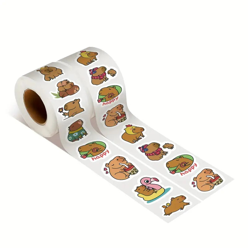 Autocollants Capybara Kawaii – Stickers Mignons et Amusants pour Ordinateur Portable et Tablette