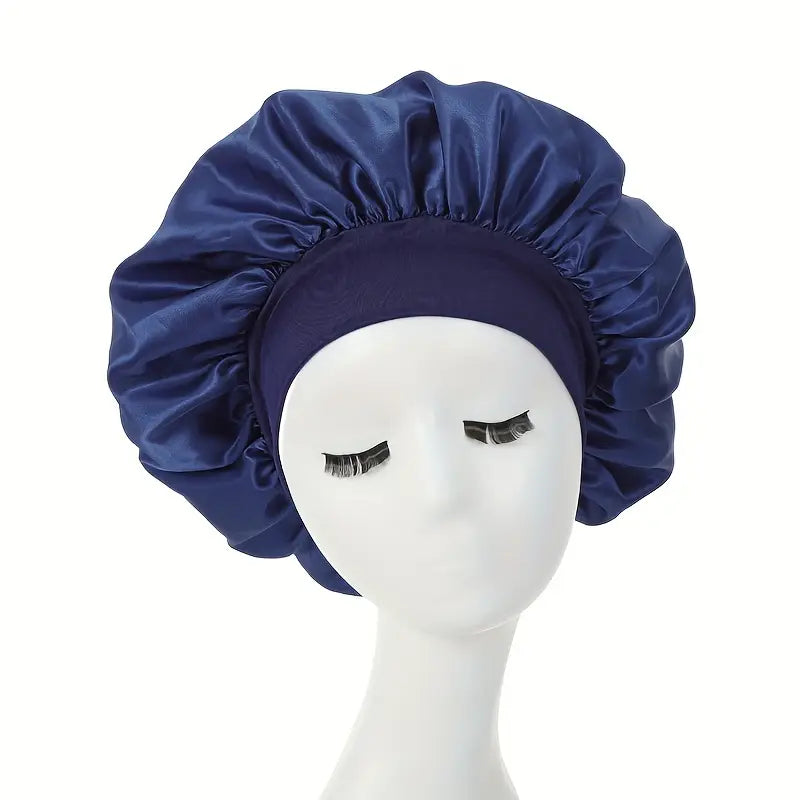 Bonnet Satin de Nuit Anti-Frisottis – Protection Cheveux Bouclés, Lisses ou Crépus – Large Bandeau Confortable – Plusieurs Coloris