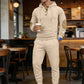 Ensemble Homme : Sweat à Capuche Jacquard Tricoté et Pantalon