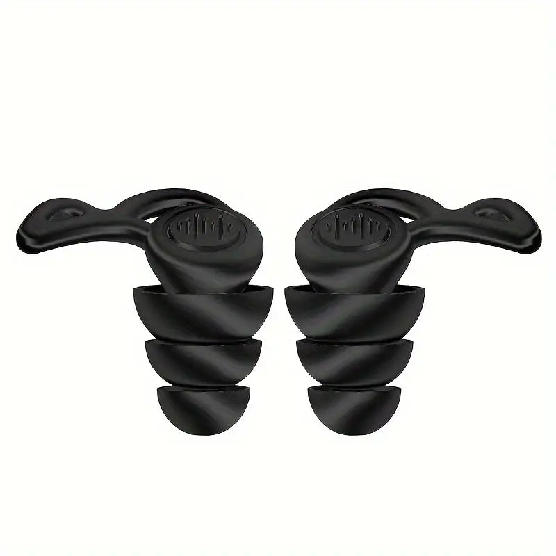 Bouchons d’Oreilles Réutilisables en Silicone – Anti-Bruit, Confort Nocturne et Protection Auditive