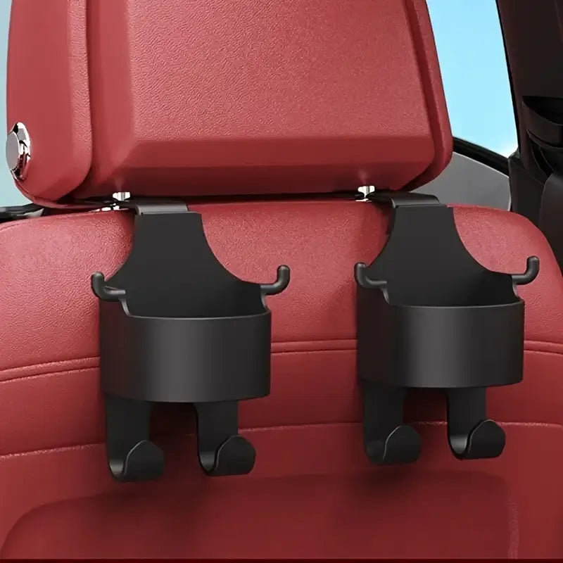 Porte-gobelet et crochet de siège voiture – Organisateur pratique pour boissons, sacs et accessoires